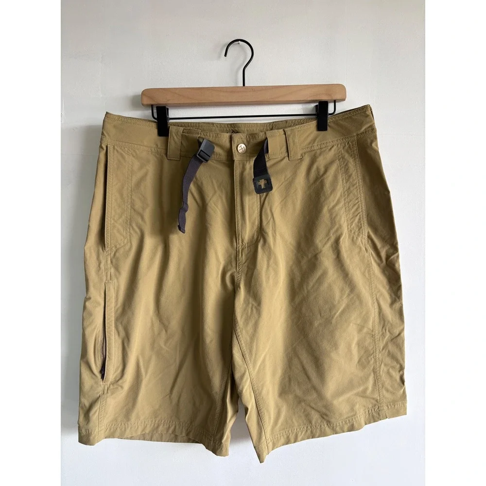 REI Co-op Savanna Trails Hiking Shorts Mens 38 Khaki Stretch utility Gorpcore